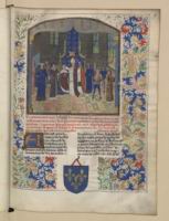 Francais 78, fol. 9, Couronnement de Richard II d'Angleterre